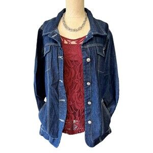 TURTLE BAY NEW YORK Ladies Denim Jacket SIZE XL
